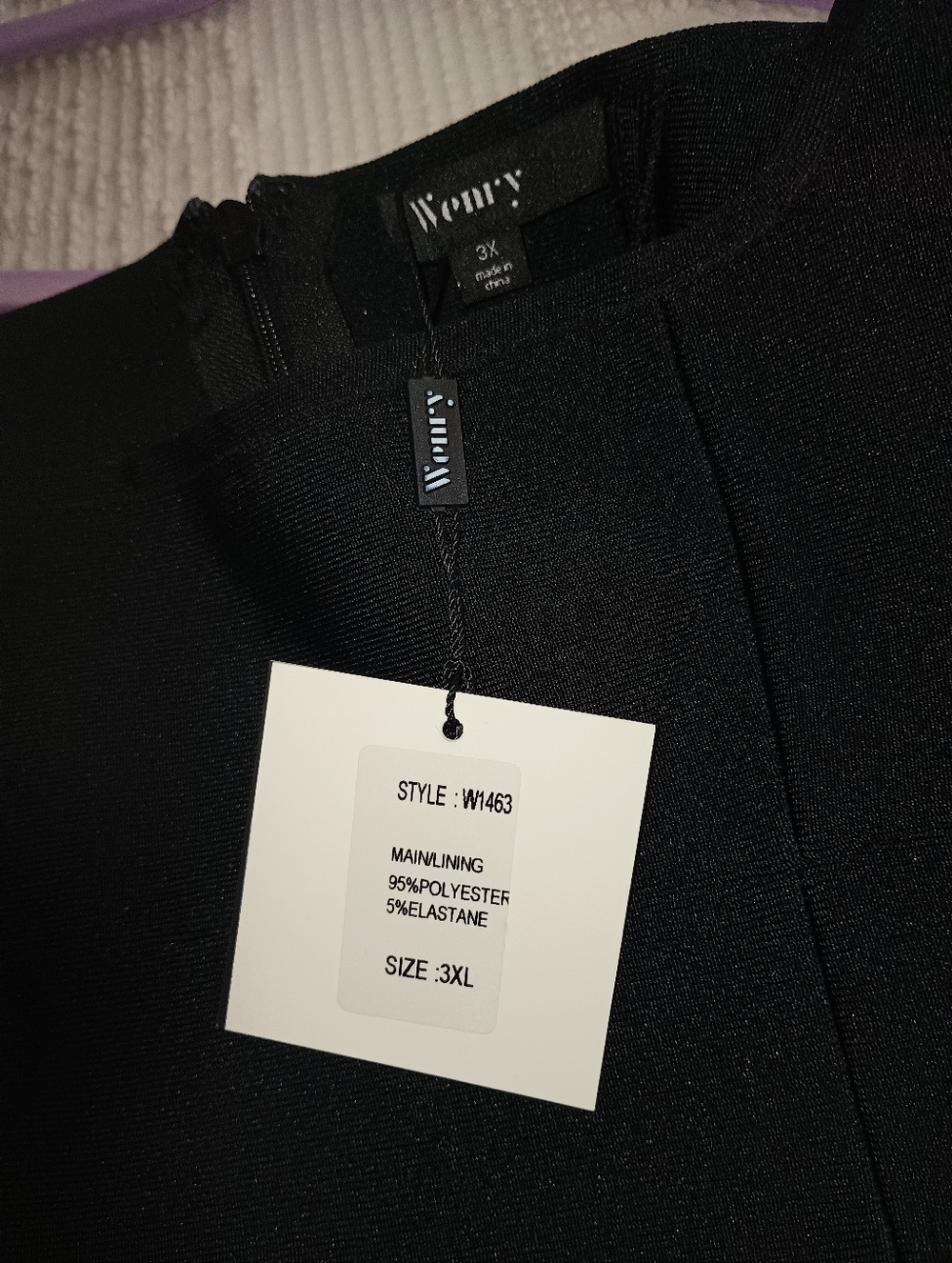 Women’s Black Mini Dress - 3XL